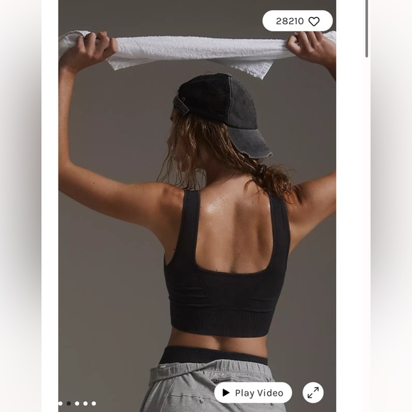 NWOT Free People Good Karma Square Neck Sports Bra - Picture 4 of 5